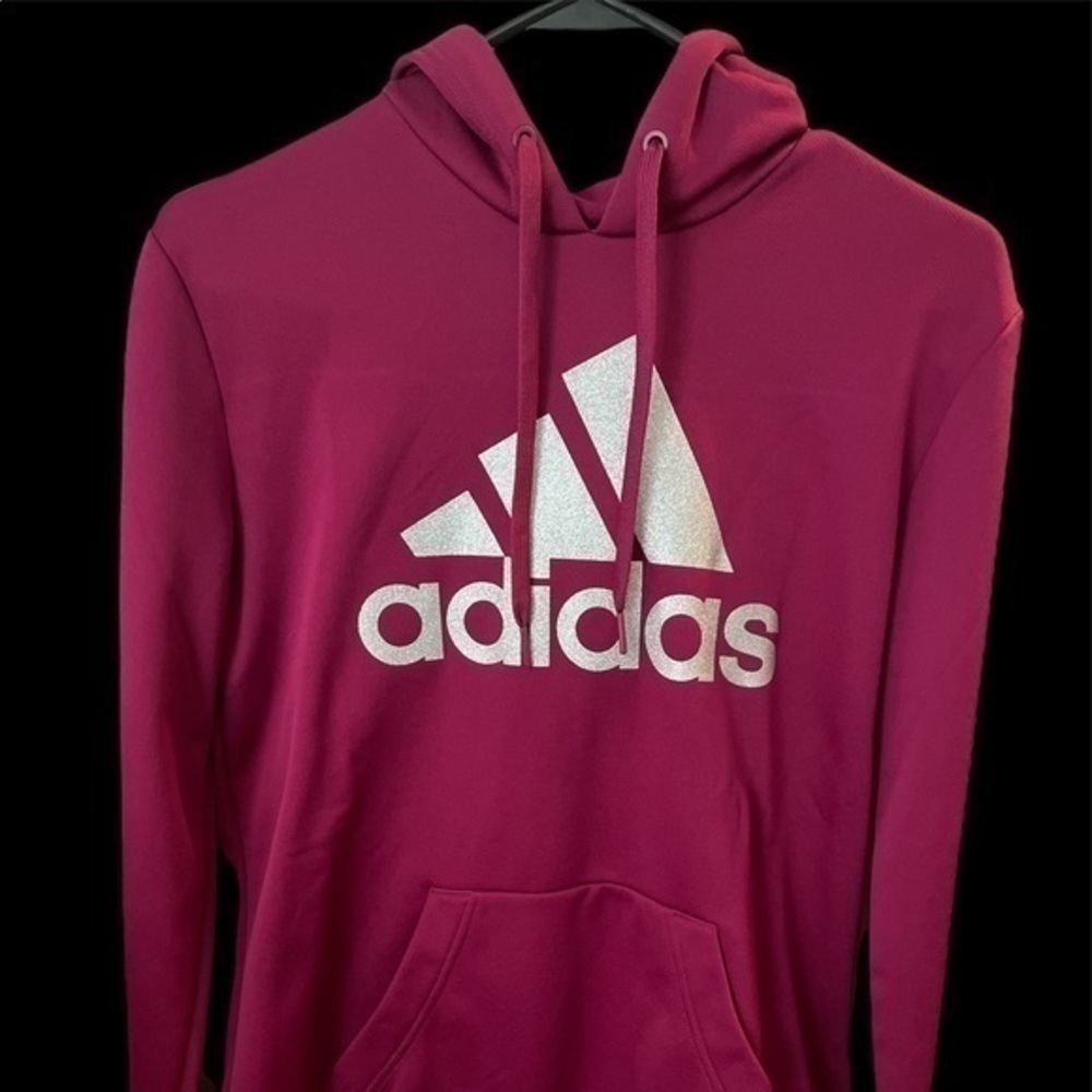 Adidas GG PO Hooded Sweatshirt Aeroready Pullover Top NWT Sz M 12/14 - Picture 6 of 8